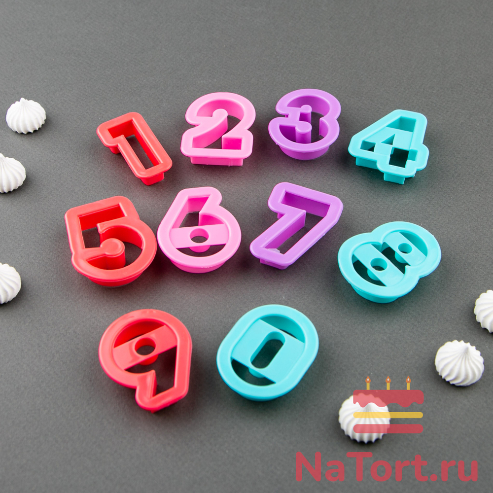 Набор вырубок «Цифры» 10 шт