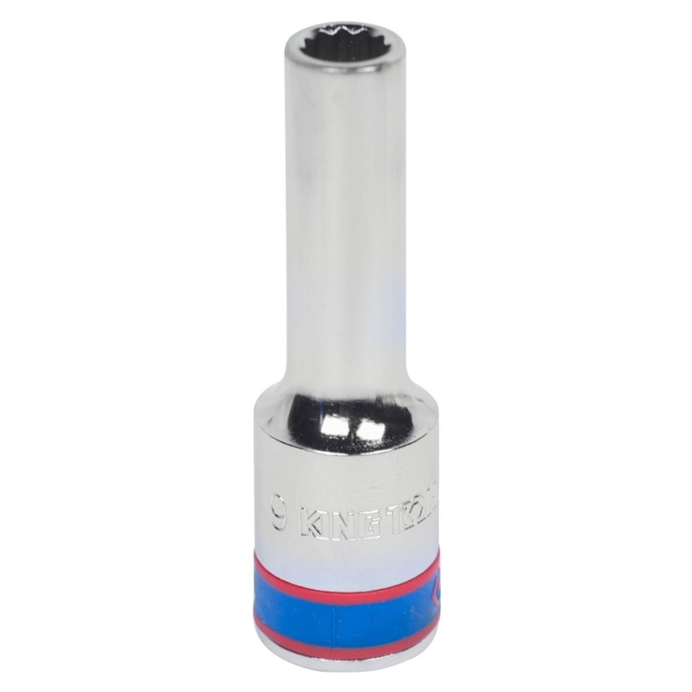 KING TONY (423009M) Головка торцевая глубокая двенадцатигранная 1/2", 9 мм