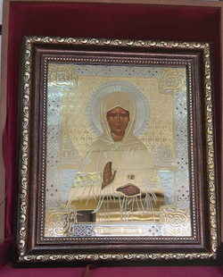 Икона Матрона Московская (Златоуст)