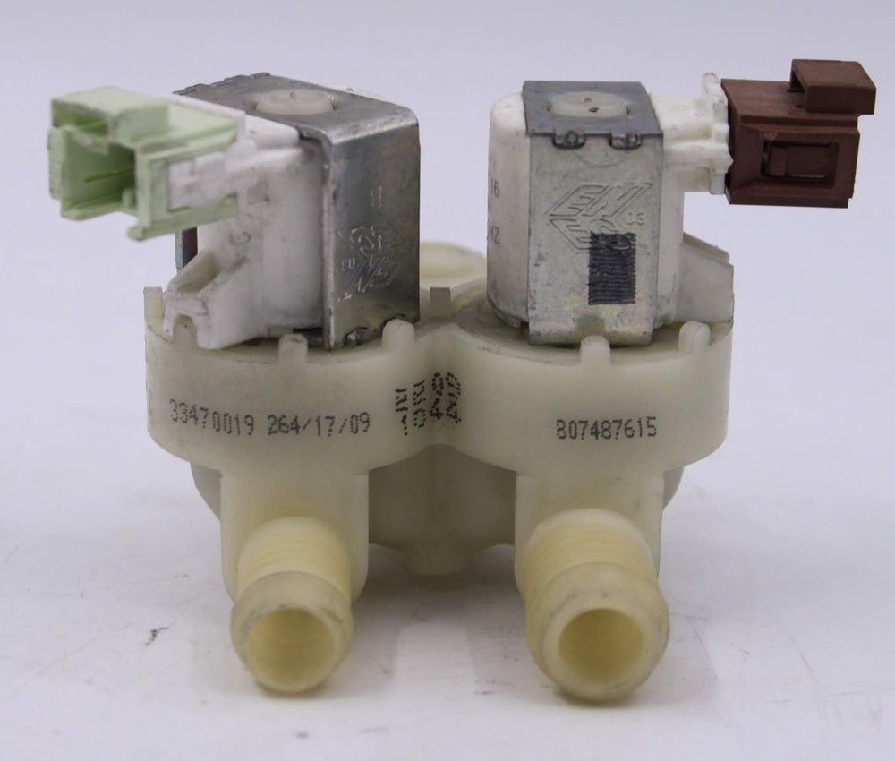 Электромагнитный заливной клапан 33470019 (2x180) к стиральным машинам Electrolux, AEG, Zanussi