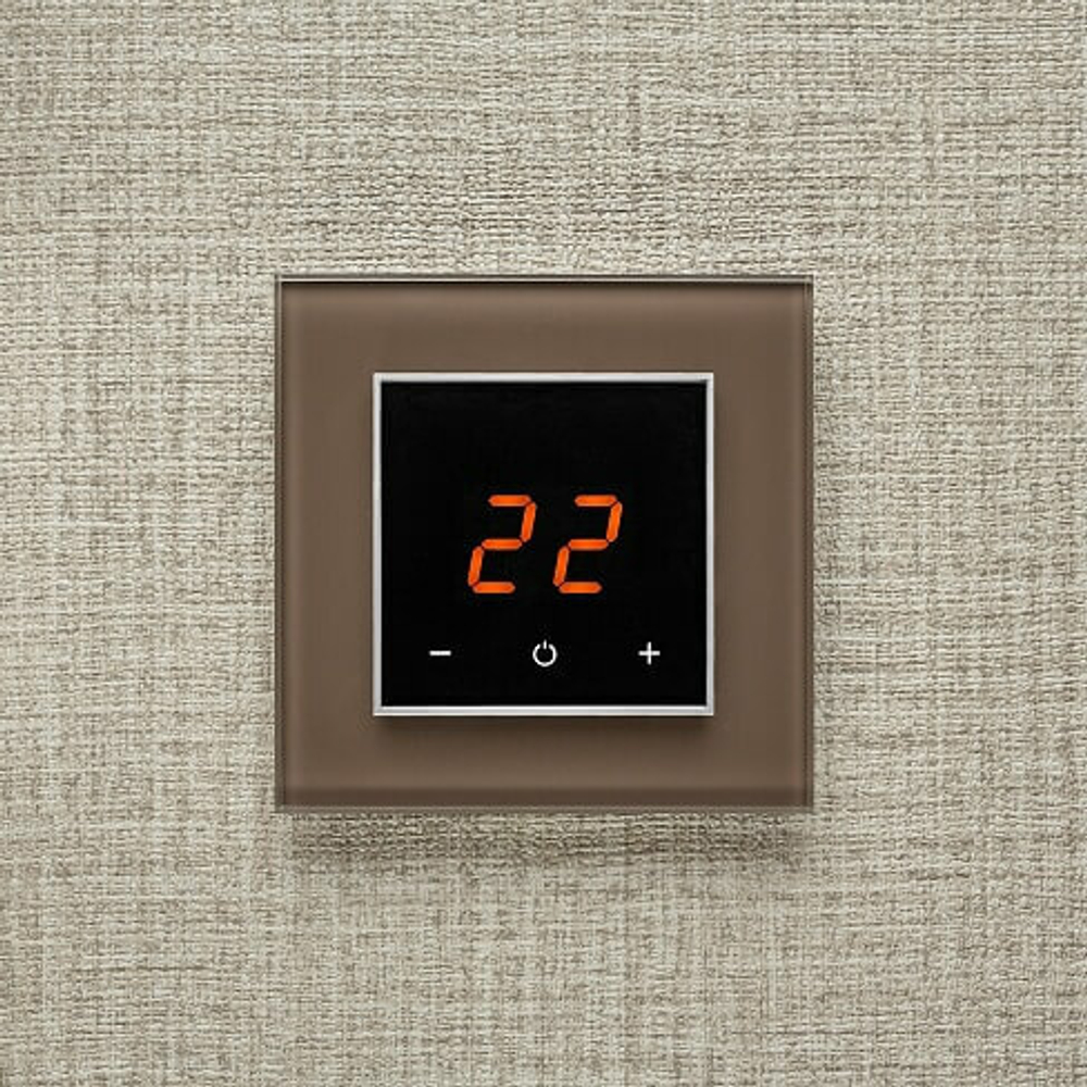 Терморегулятор ORTO 7013 BROWN NATURAL (квадрат в квадрате)