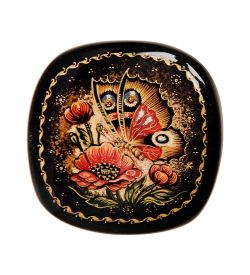 Народные промыслы ШК-30/ 69 Шкатулка «Павлиний глаз» исп. Тихомирова