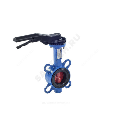 Затвор дисковый поворотный чугун VPI4448-02EP Ду 40 Ру16 межфл с рукояткой диск чугун манжета EPDM Tecofi VPI4448-02EP0040