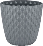 Кашпо пластиковое InGreen Wave d17,5см h16см v2,5л утренний туман
