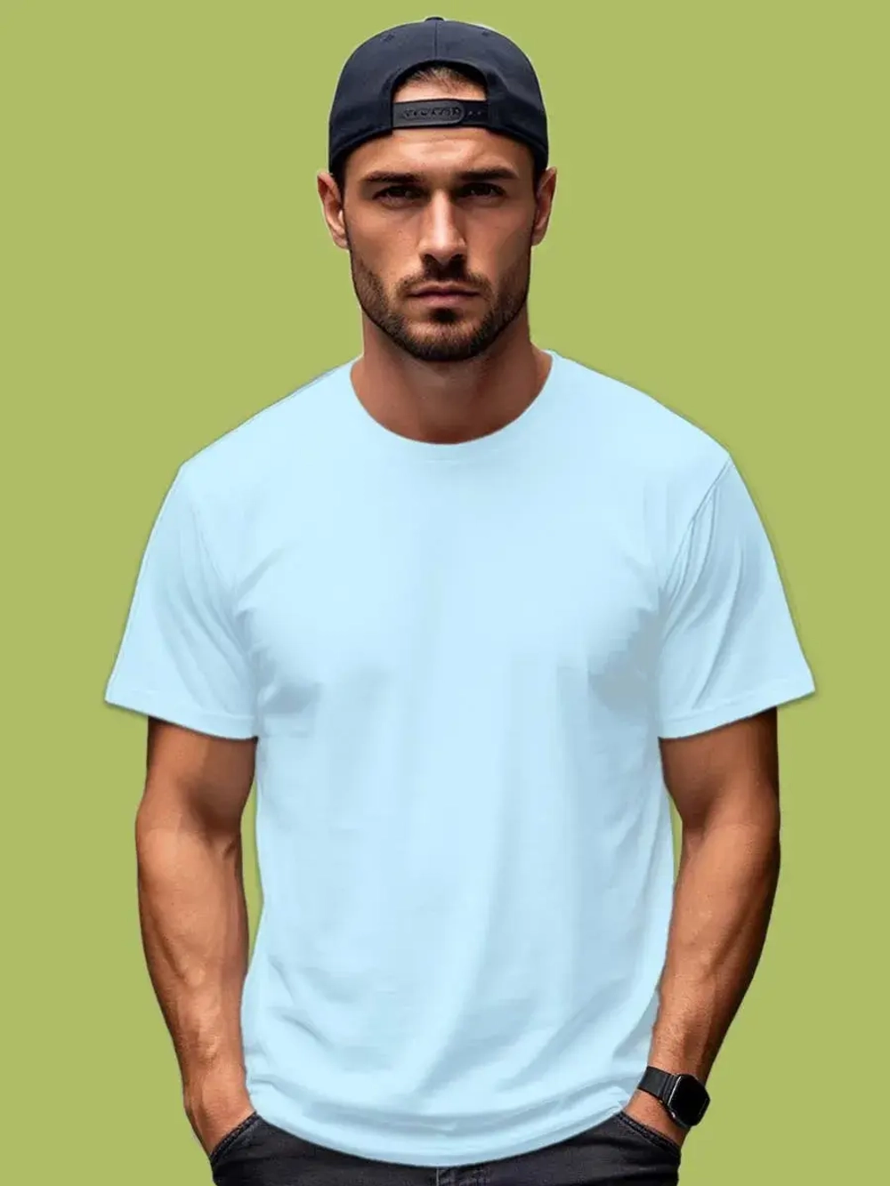 Футболка Взрослая.Премиум однотонная.Набор 2 шт