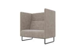 Bronks Диван одноместный BROS-1 Pallada 03/Металл Черный 1050*760*1180