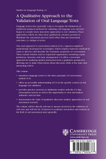 A Qualitative Approach to the Validation of Oral Language Tests (Studies in Language Testing) 1st Edition