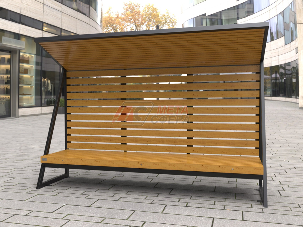 Скамейка с навесом Модерн 2