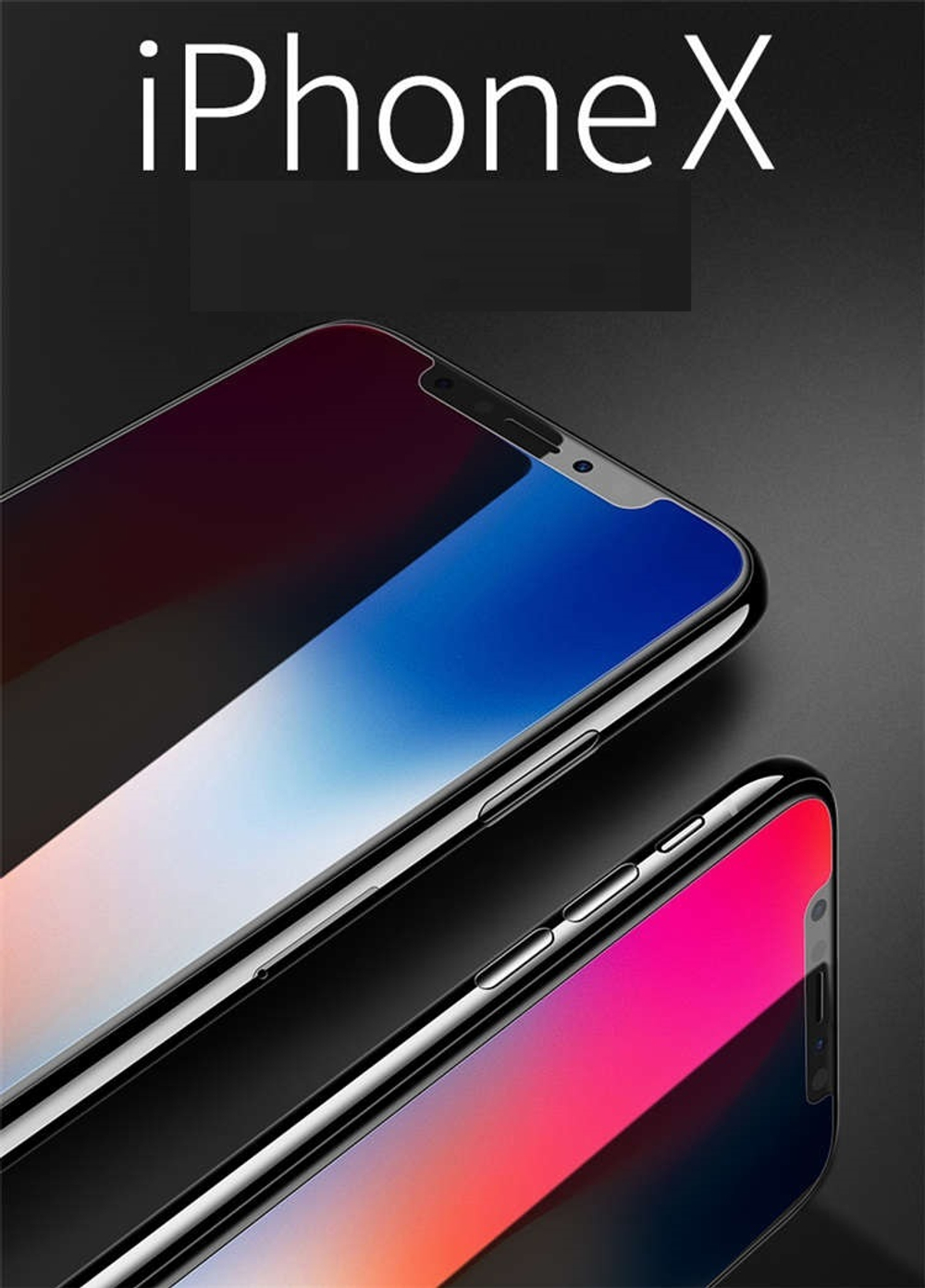 Защитное стекло 2,5D 9H 0.26mm для iPhone 10 X