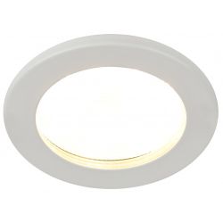 Встраиваемый светильник влагозащищенный ЭРА KL95 WH GX53 IP44 белый