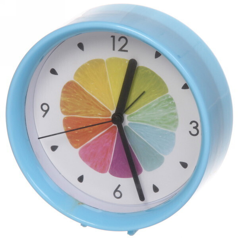 Будильник «Радуга» синий 14,5*14,5*4,5см MR0994