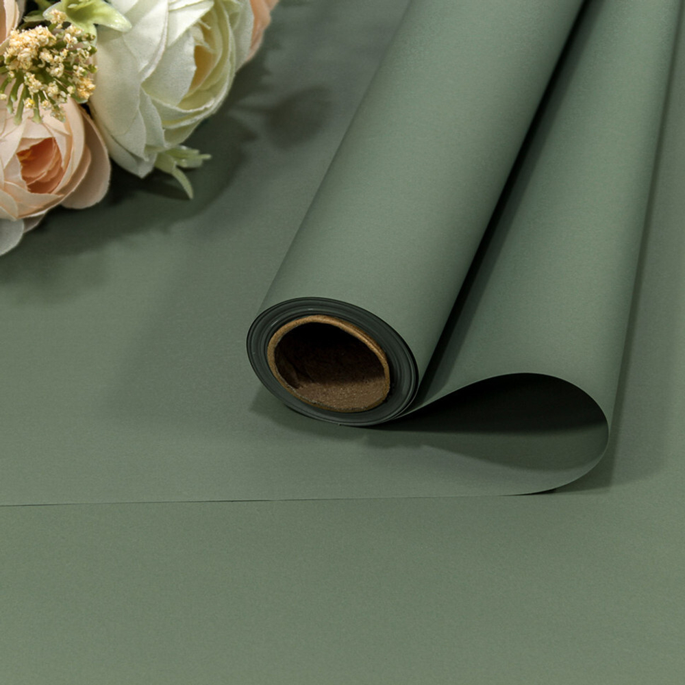 Пленка В рулоне 10 м х 58 см "Корейская" (Зеленый, Серый)