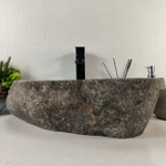 Каменная раковина из речного камня RS-05427 (49*39*15) 0857 из натурального камня