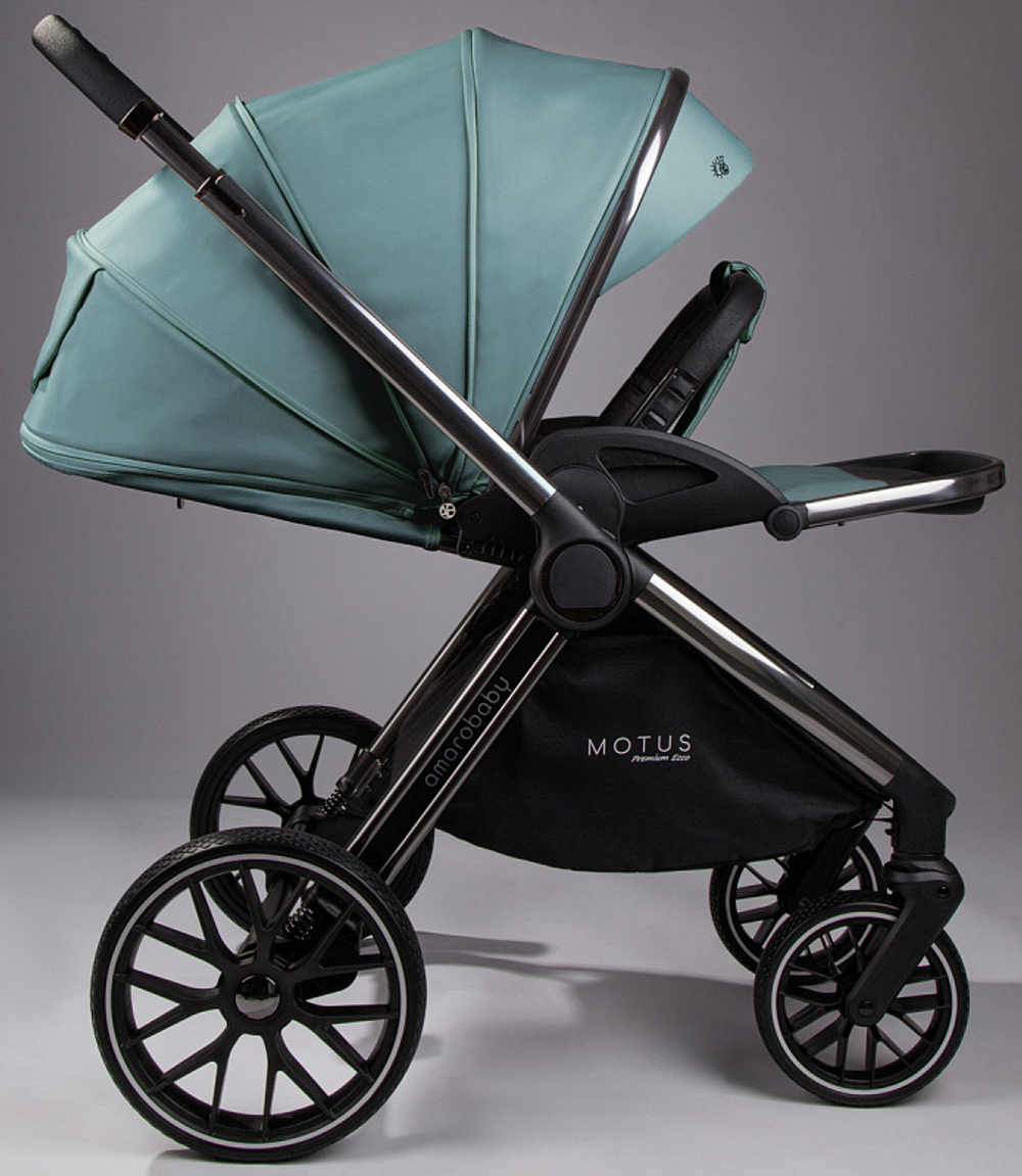 Детская коляска AmaroBaby Motus Premium Ecco 2 в 1 лагуна