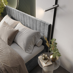 Кровать 160 "Хлоя" КР-18 без основания грифельный