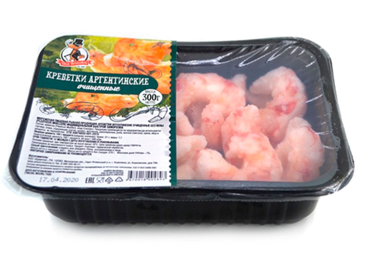 Креветки Аргентинские очищенные, 300г