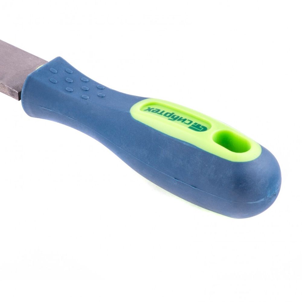 16230 Напильник, 250 мм, плоский, двухкомпонентная рукоятка, №2 Сибртех