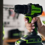 Дрель-шуруповерт акк. Greenworks DD345, 24V, б/щет, 27/45 Нм, 0-450 / 0-1850 об/мин, 13мм, 1х4Ач, ЗУ, кор (3708307CUB)