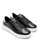 Кожаные кроссовки Calvin Klein - черный(HM0HM01016)