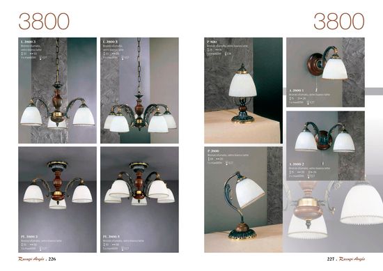 Потолочная люстра Reccagni Angelo PL.3800/5