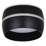 Светильник накладной,  GX53,  D90xH50мм,  IP20,  черный,  без лампы