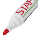 Маркер стираемый для белой доски КРАСНЫЙ, STAFF "Manager", 5 мм, с клипом, 151493
