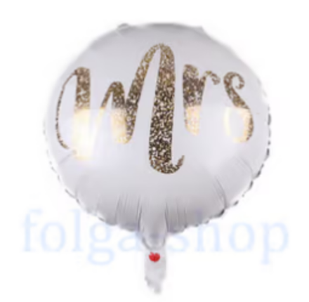 К 18" Круг Белый миссис