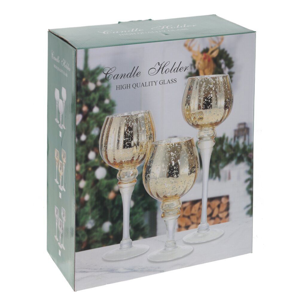 GAEM Набор из 3-х подсвечников, L30 W11 H30 см