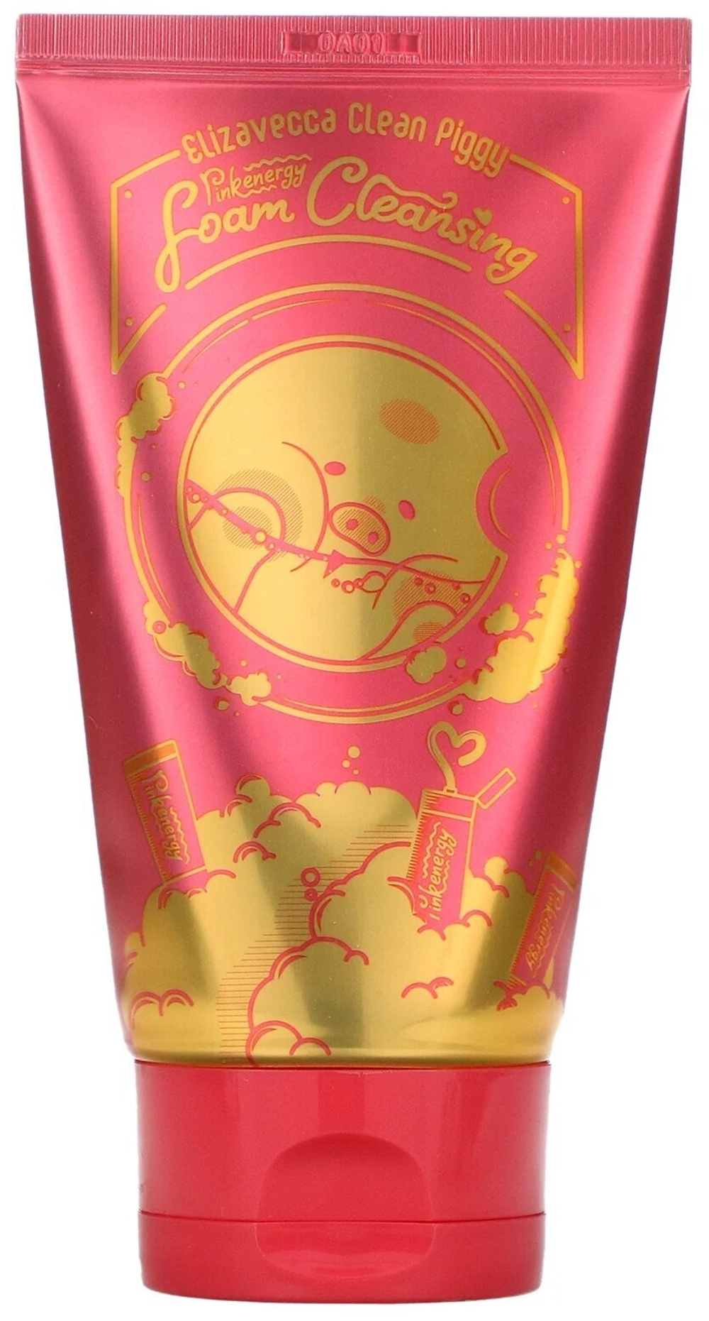 Ягодная пенка для умывания Elizavecca Clean Piggy Pinkenergy Foam Cleansing 120 мл.