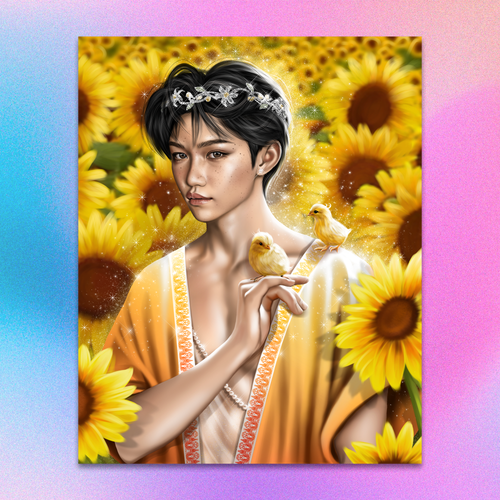 Арт принт / alexstayart / STRAY KIDS / Феликс #04