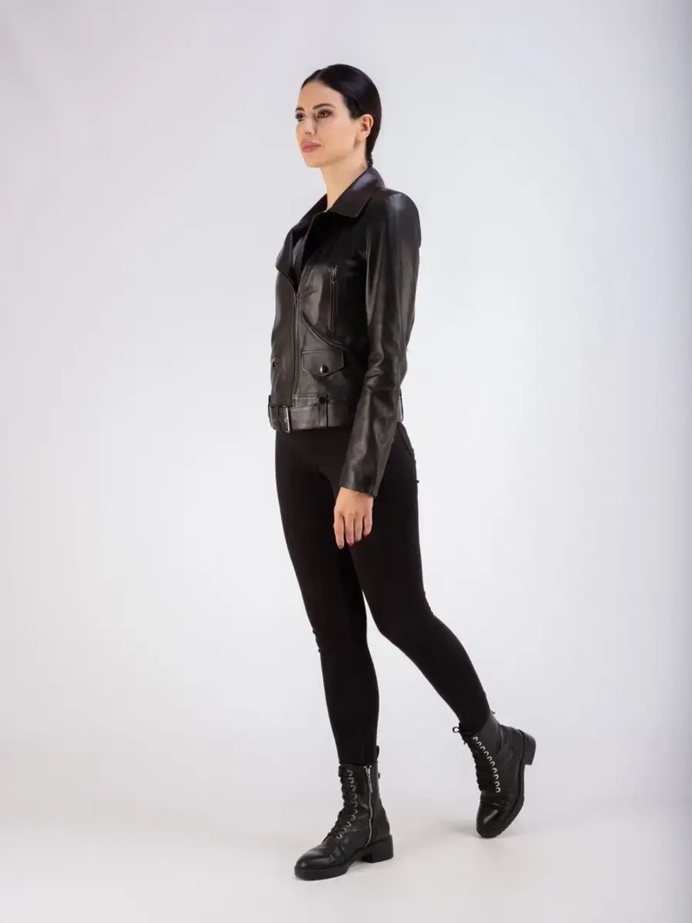 Косуха женская кожаная натуральная куртка Турция