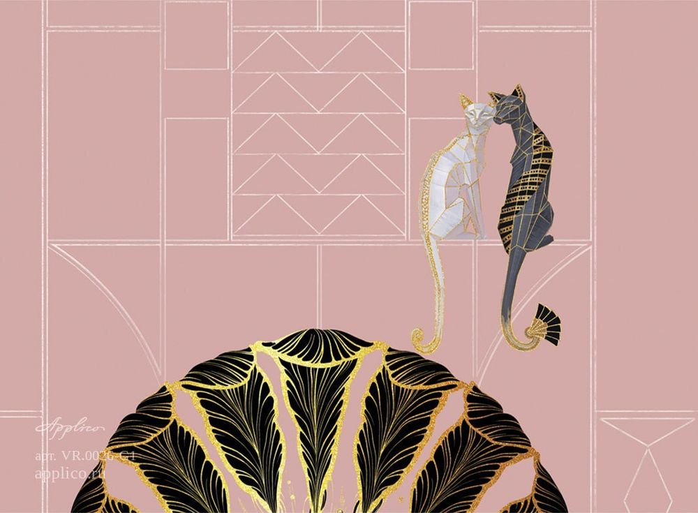 Бесшовная фреска Оро VR.0026-G1, 2,7 м (Ширина 4 м)