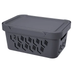 ЯЩИК С КРЫШКОЙ УНИВЕРСАЛЬНЫЙ DELUXE, 270х120 ММ, 4,6Л (Серый)