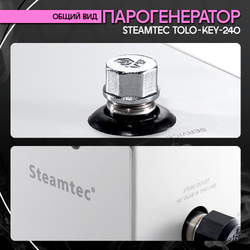 Парогенератор для хамама и турецкой бани Steamtec TOLO-240-KEY, 24 кВт (стандартный модуль управления)