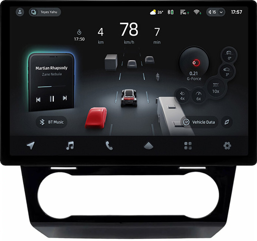 Магнитола для Subaru Levorg 1 VM 2017-2020 (Harman и/или штатный 360) - Teyes CC4-PRO монитор 13" 2K QLED на Android 13, Snapdragon 778G, 8+128, AI, CarPlay, DSP, 4G SIM-слот