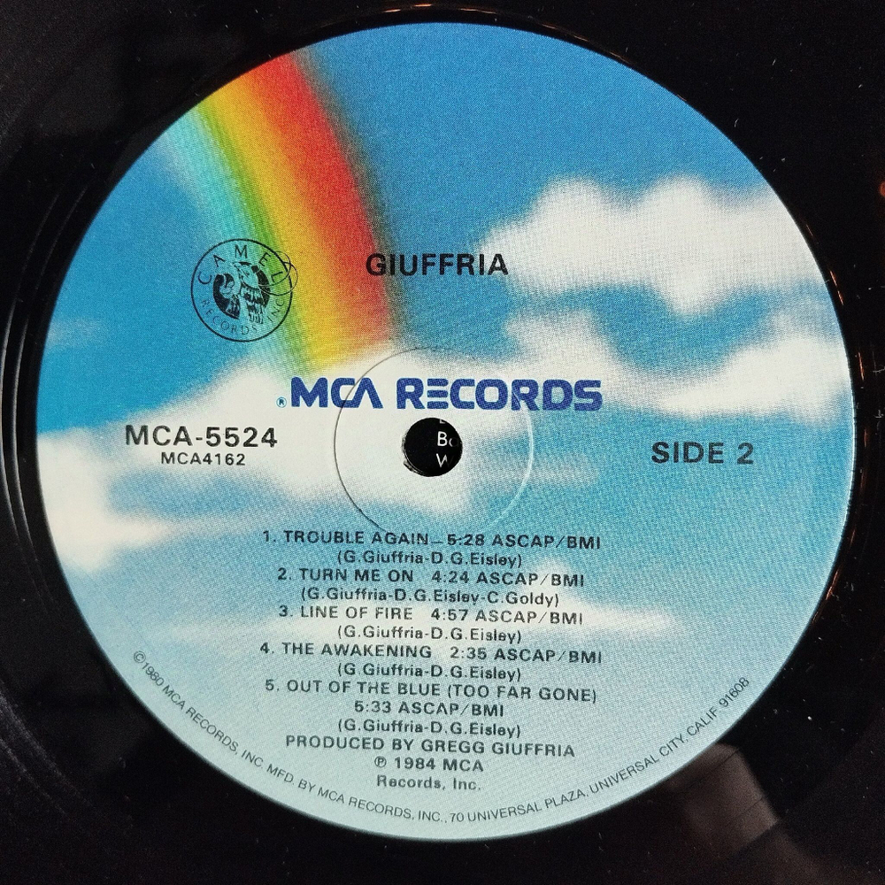 Винтажная виниловая пластинка LP Giuffria (USA 1984)