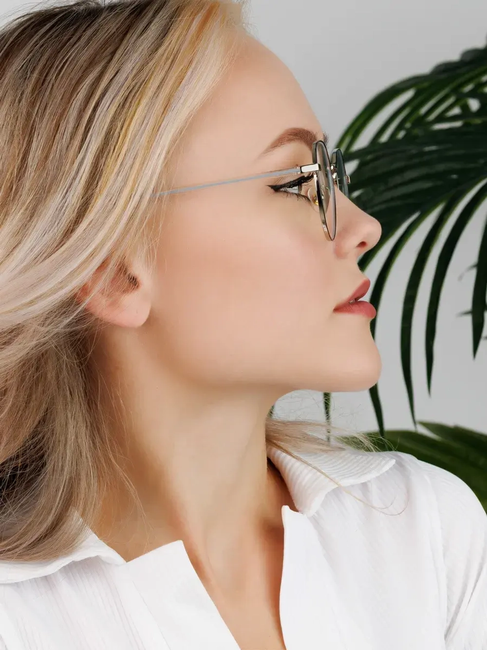 Очки для компьютера имиджевые защитные прозрачные нулевки