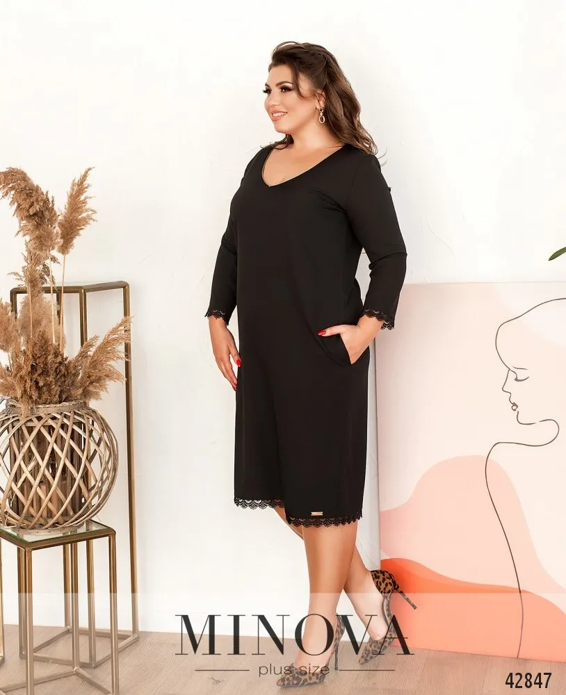 Платье 1073Б-чёрный Minova