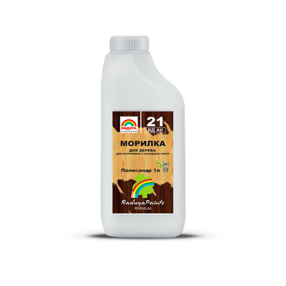 МОРИЛКА ДЛЯ ДЕРЕВА РАДУГА-21 АКРИЛОВАЯ 1Л ПАЛИСАНДР