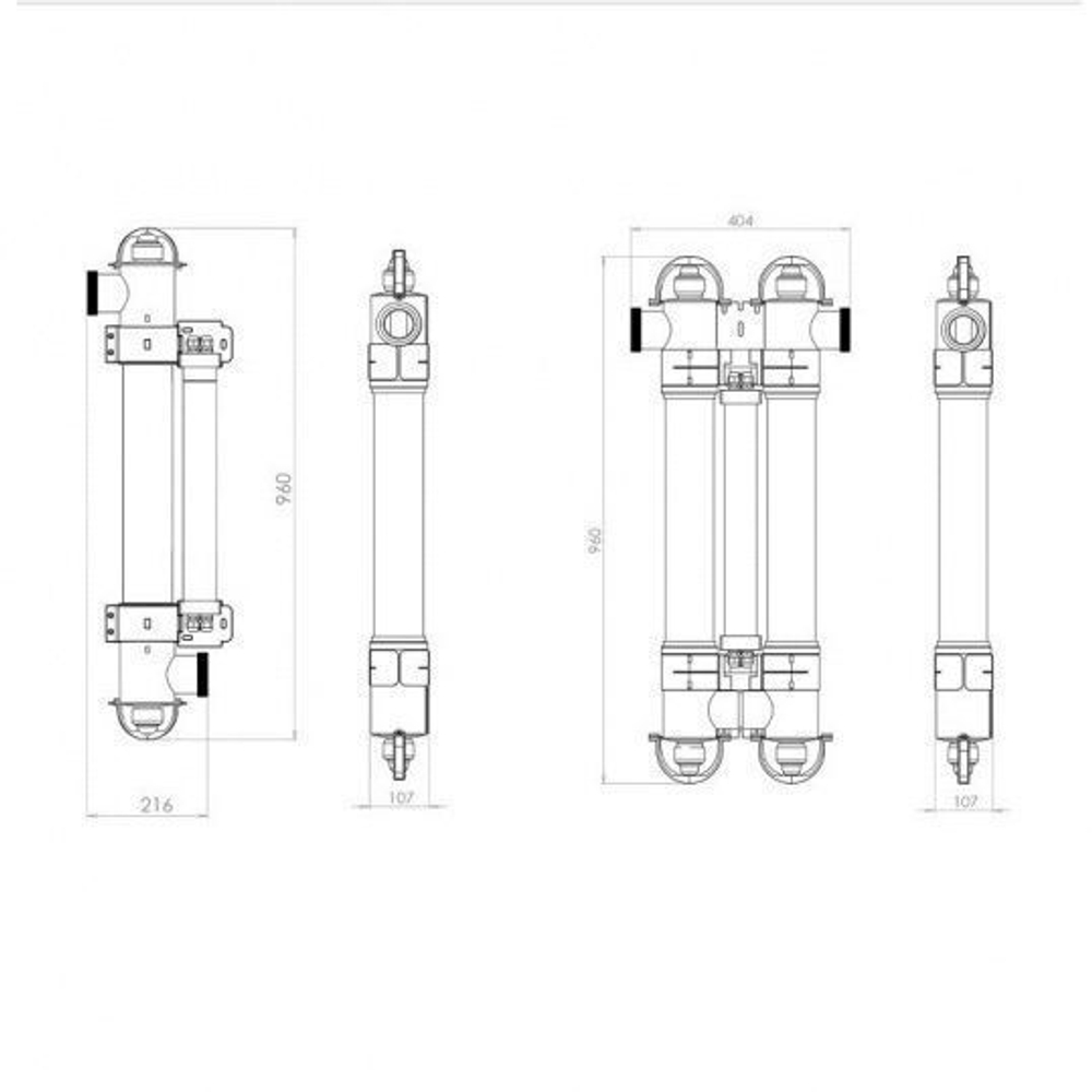 Ультрафиолетовая установка Elecro Steriliser UV-C + Life indicator + датчик протока