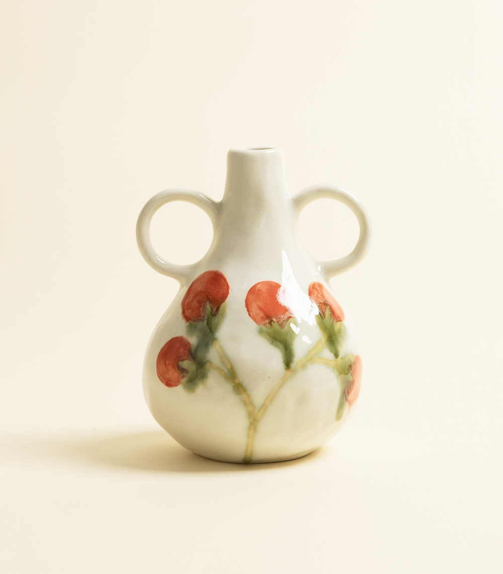 Ваза с ушками - Красные ягоды | katybo
