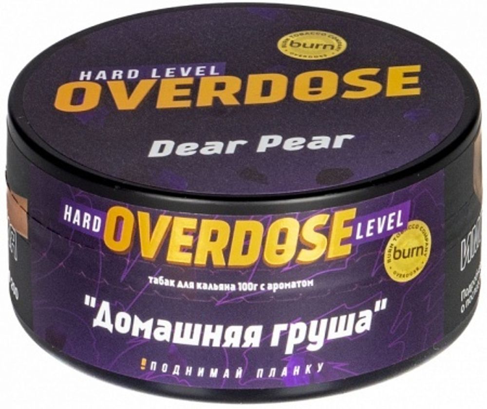 М. Табак для кальяна Overdose Dear Pear (Домашняя груша), 100г.