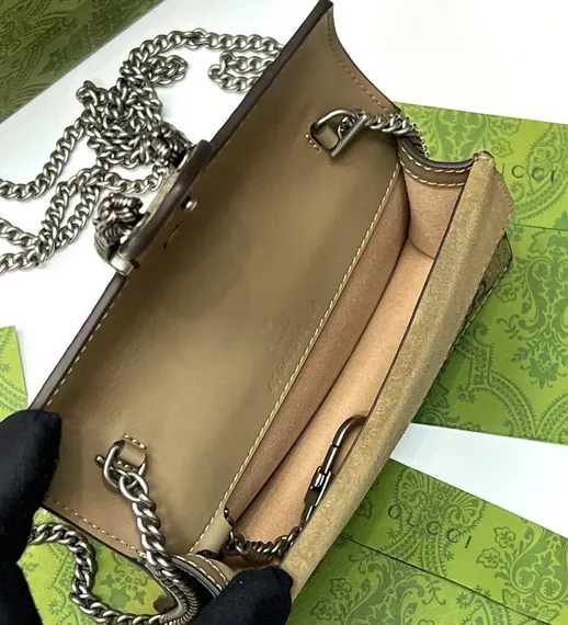 Сумка Gucci Dionysus GG Supreme MINI бежевый