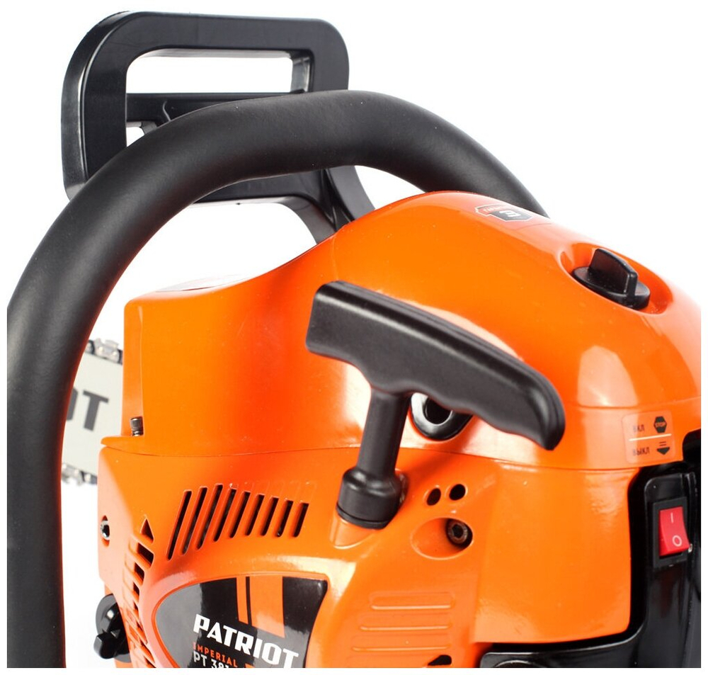 Бензопила PATRIOT "PT 3816", IMPERIAL 2л.с. антивибрация, плавный пуск, шаг цепи 3/8 дюймов