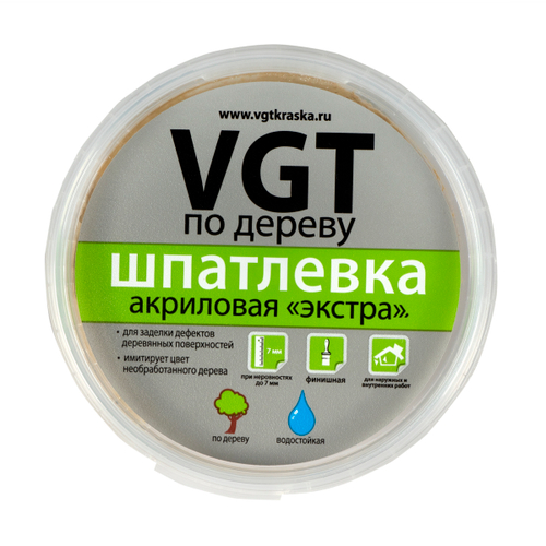 ШПАТЛЕВКА VGT ПО ДЕРЕВУ МАХАГОН 0,3КГ