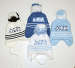 Шапка для мальчиков "Мишки" 0708 46-48р. синий