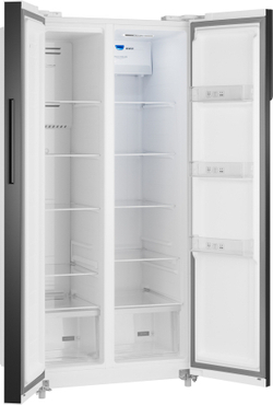 Холодильник Weissgauff WSBS 500 Inverter NoFrost White Glass