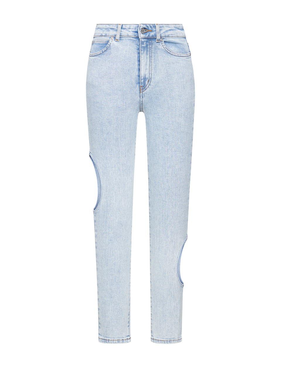 Джинсы скинни с вырезами