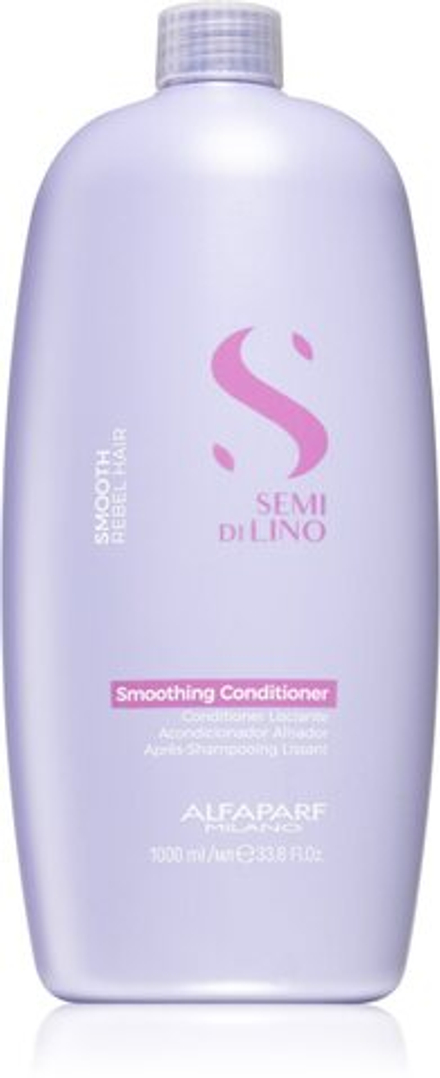 Alfaparf Milano Semi di Lino Smooth - разглаживающий кондиционер для непослушных и вьющихся волос /   1000  ml  / GTIN 8022297111223