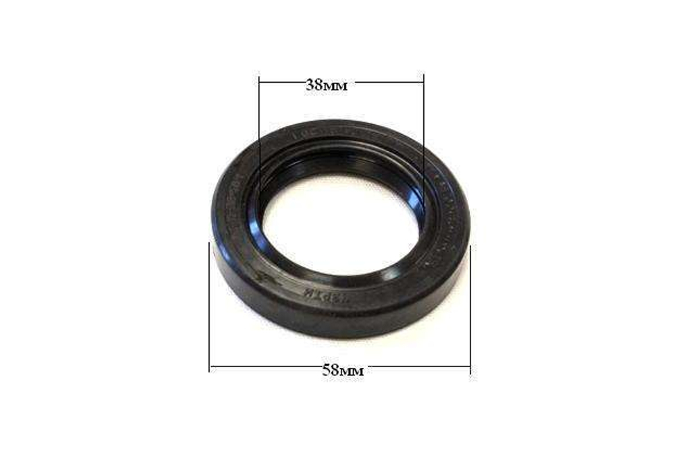 Сальник 1,2-38х58-1 МИМ-600, МИМ-300, ПУ-06, ТММ-1М, МОК-125, УКМ, П-11